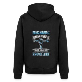 Mécanicien de tuning automobile - Veste à capuche bio Premium Unisexe - noir - Dos - Nico (187cm)
