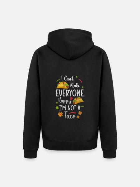 Taco Celebrations Cinco de Mayo - Unisex Premium Organic Zip Hoodie - black
