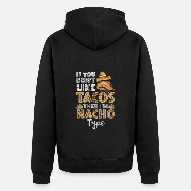Célébrations mexicaines de restauration rapide - Veste à capuche bio Premium Unisexe - noir