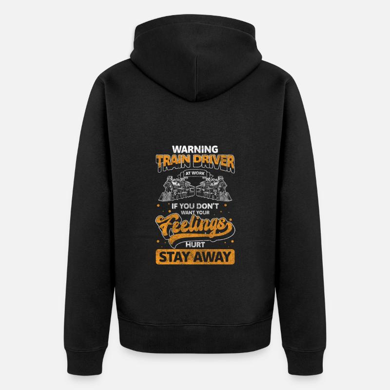 Modélisme ferroviaire Hobby Tracks - Veste à capuche bio Premium Unisexe - noir