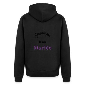 FUTURE MARIEE. EVJF. MARIEE. TEAM. TEAM MARIEE - Veste à capuche bio Premium Unisexe - noir - Dos - Nico (187cm)