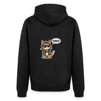 Hip Hop Katze - Où sont mes chats - Coole Katze - Veste à capuche bio Premium Unisexe - noir - Dos - Nico (187cm)