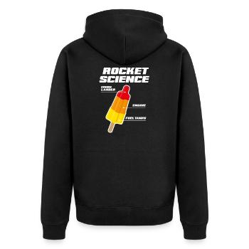 Rocket science popsicle science de fusée - Veste à capuche bio Premium Unisexe - noir - Dos - Nico (187cm)