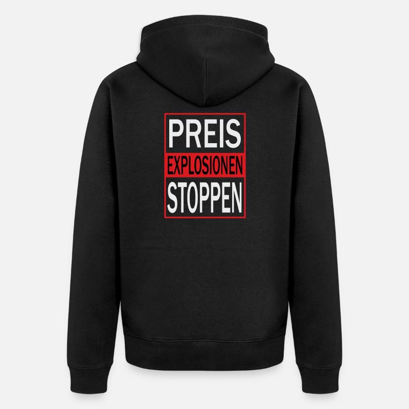Arrêtez l’explosion des prix - Veste à capuche bio Premium Unisexe - noir