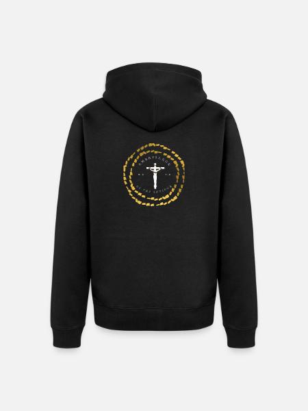 Ambassador of The Saviour - Unisex Premium Organic Zip Hoodie - black