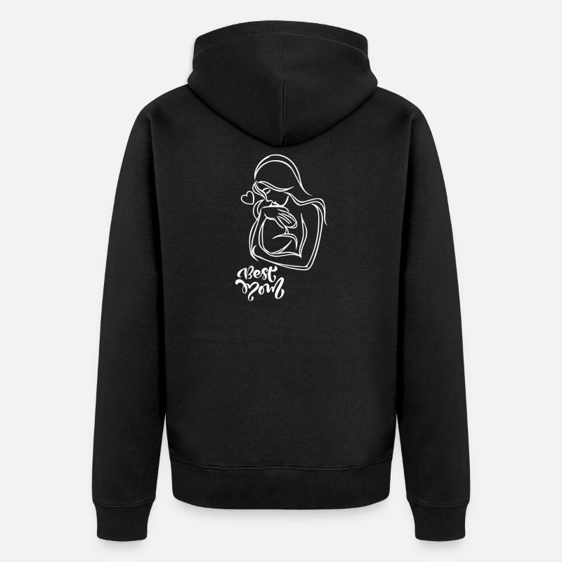 MAMAN - Veste à capuche bio Premium Unisexe - noir