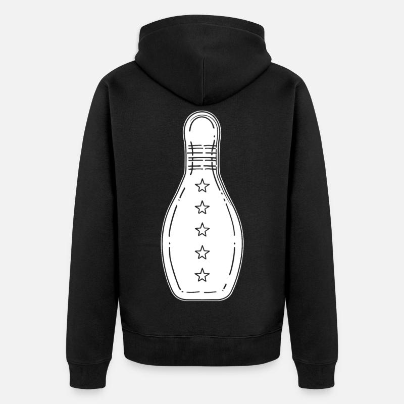 Jeu de bowling - Veste à capuche bio Premium Unisexe - noir