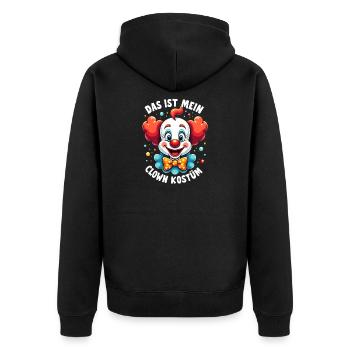 Déguisement de clown de carnaval Carnaval Carnaval - Veste à capuche bio Premium Unisexe - noir - Dos - Nico (187cm)