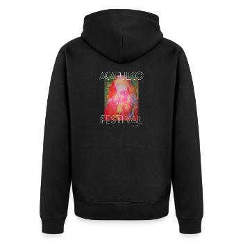 Festival Acapulco Rétro 1997 - Veste à capuche bio Premium Unisexe - noir - Dos - Nico (187cm)