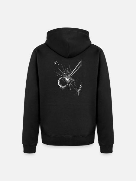 Billard - Unisex Premium Bio Zip Hoodie - Schwarz