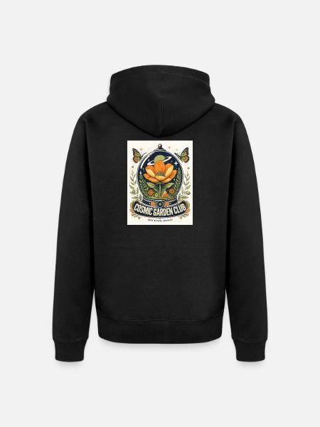 Space Garden Club - Unisex Premium Bio Zip Hoodie - Schwarz