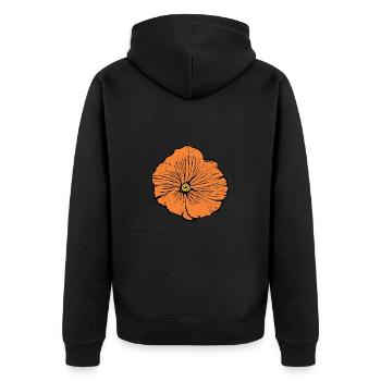 Cadeau pour la fête des mères : Idée de cadeau pour la fête des mères - Veste à capuche bio Premium Unisexe - noir - Dos - Nico (187cm)