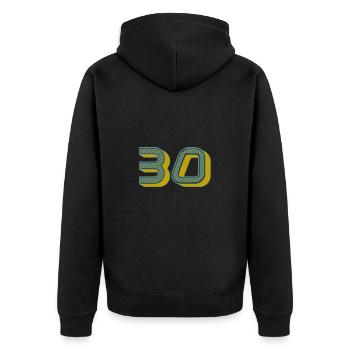 30 - Veste à capuche bio Premium Unisexe - noir - Dos - Nico (187cm)