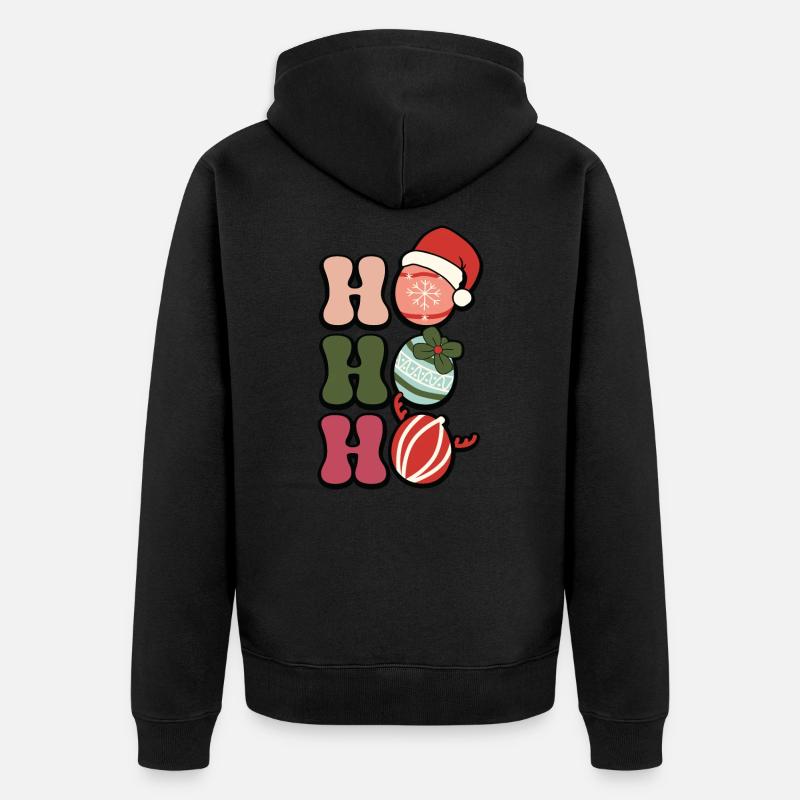 HoHoHo - Veste à capuche bio Premium Unisexe - noir