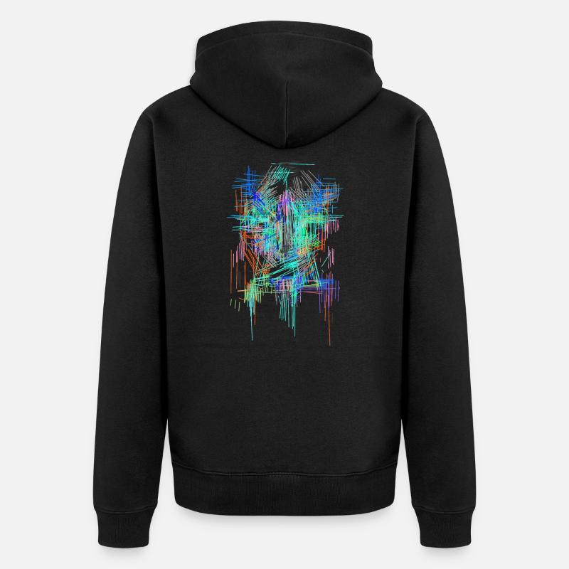 Futurisme - Veste à capuche bio Premium Unisexe - noir