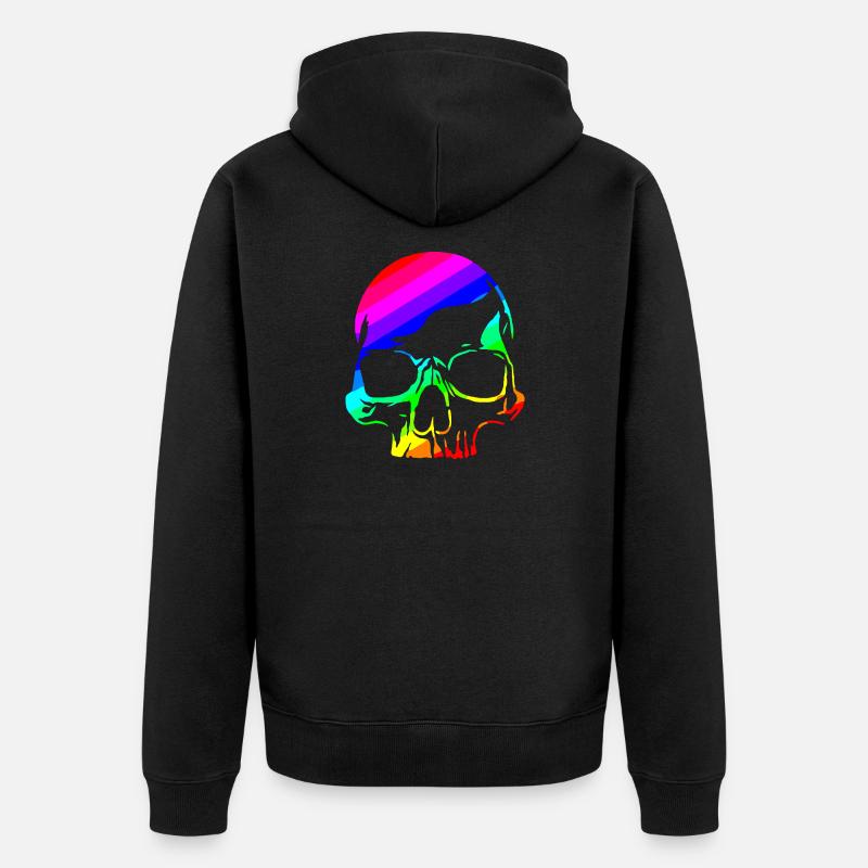 Crâne d’orgueil - Veste à capuche bio Premium Unisexe - noir