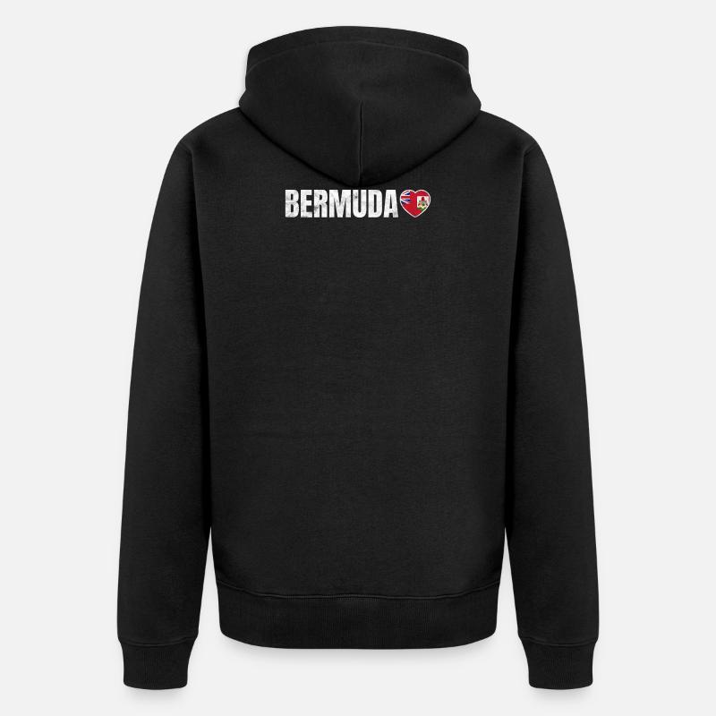 Bermudes - Veste à capuche bio Premium Unisexe - noir
