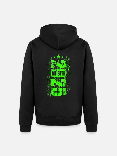 Meister 2025 - Unisex Premium Bio Zip Hoodie - Schwarz