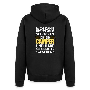 Campeur non choquable - Veste à capuche bio Premium Unisexe - noir - Dos - Nico (187cm)