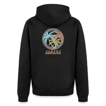 Jamaica - Veste à capuche bio Premium Unisexe - noir - Dos - Nico (187cm)