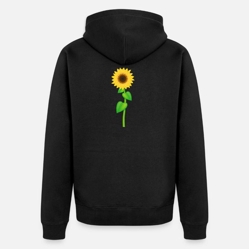 Tournesol tournesol graines de tournesol - Veste à capuche bio Premium Unisexe - noir