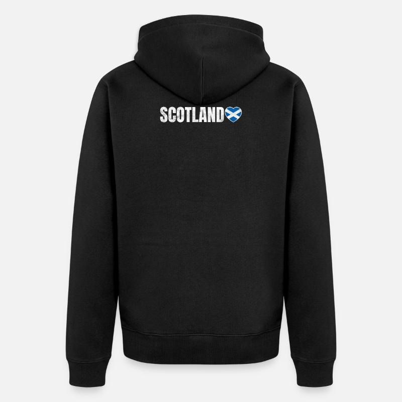 Ecosse - Veste à capuche bio Premium Unisexe - noir