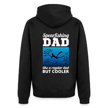 Pêche sous-marine Pêche sous-marine Papa Fête des Pères - Veste à capuche bio Premium Unisexe - noir - Dos - Nico (187cm)