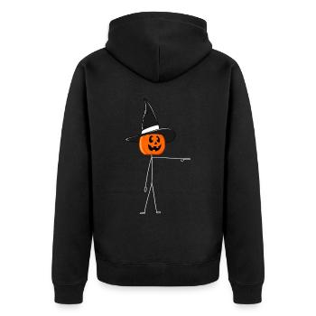Halloween - Veste à capuche bio Premium Unisexe - noir - Dos - Nico (187cm)
