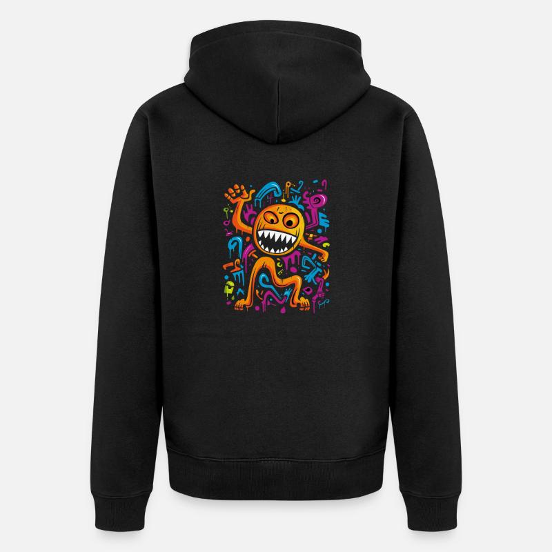 Pumpkin' Up the Pop Volume!" - Veste à capuche bio Premium Unisexe - noir