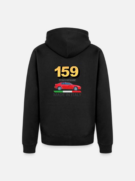 159 Italian Stallion - Unisex Premium Organic Zip Hoodie - black