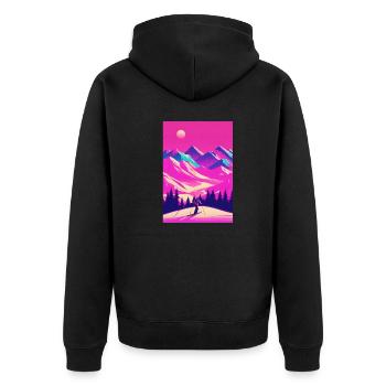Ski - Veste à capuche bio Premium Unisexe - noir - Dos - Nico (187cm)