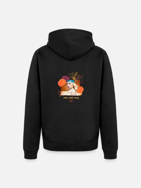 Only - vibes - Unisex Premium Organic Zip Hoodie - black