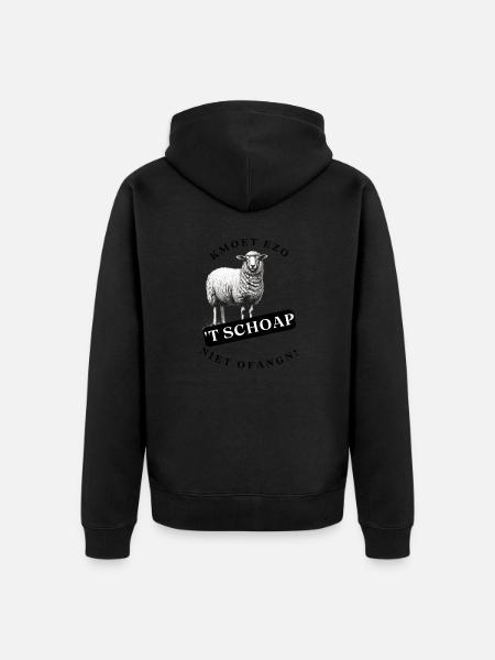Vous n’êtes pas obligé de laisser la pelle comme ça. Chemises dialectales - Veste à capuche bio Premium Unisexe - noir