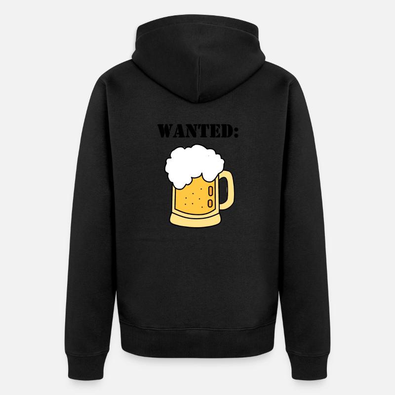 Bière recherchée - Veste à capuche bio Premium Unisexe - noir