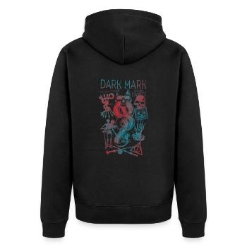 Harry Potter Marque Des Ténèbres & Horcruxe Design - Veste à capuche bio Premium Unisexe - noir - Dos - Nico (187cm)