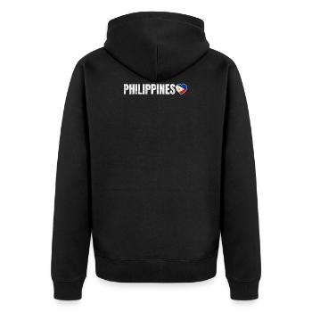 Philippines - Veste à capuche bio Premium Unisexe - noir - Dos - Nico (187cm)