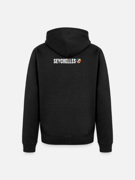 Seychelles - Unisex Premium Organic Zip Hoodie - black