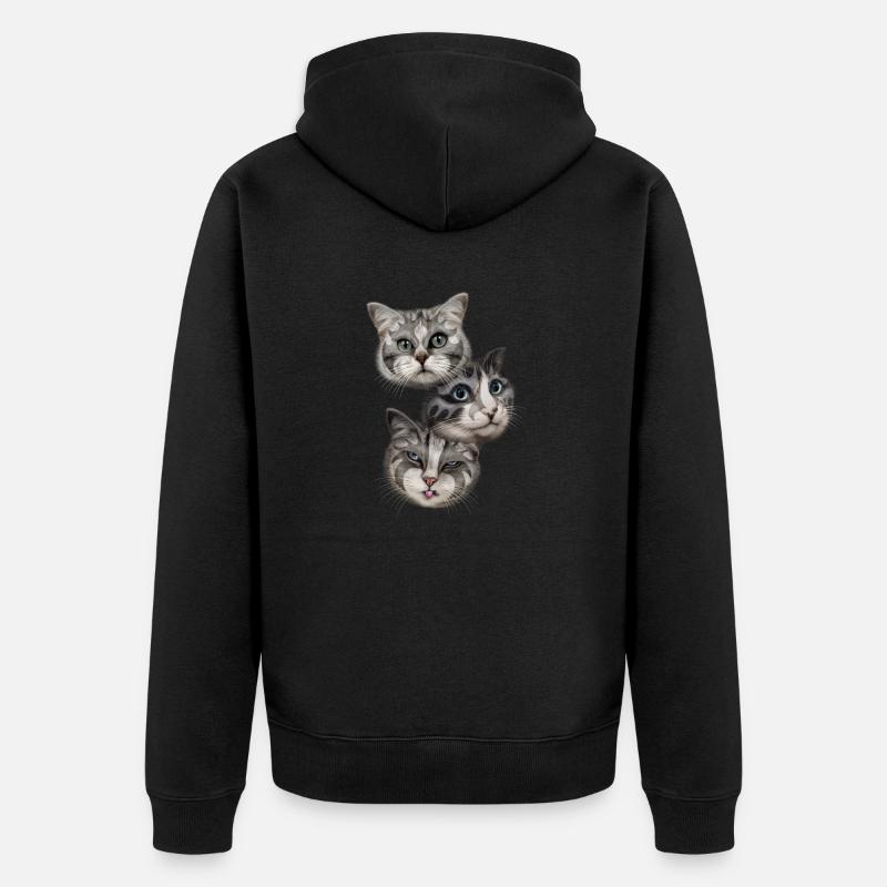 DES BISOUS - Veste à capuche bio Premium Unisexe - noir