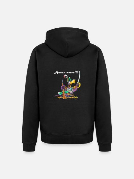 Schützenadler - Unisex Premium Bio Zip Hoodie - Schwarz