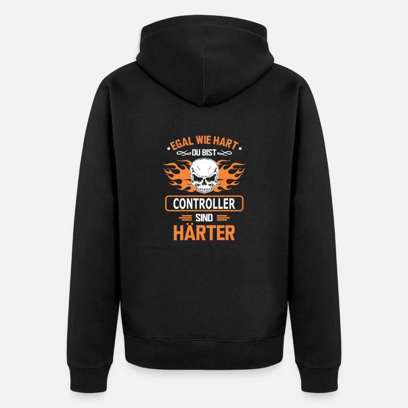 controller - Unisex Premium Bio Zip Hoodie - Schwarz