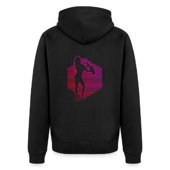 Saxophoniste Saxophone Saxophone Saxophone Saxophone - Veste à capuche bio Premium Unisexe - noir - Dos - Nico (187cm)