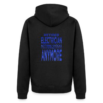 ingénieur ordinateur cadeau cadeau fil électrique - Veste à capuche bio Premium Unisexe - noir - Dos - Nico (187cm)