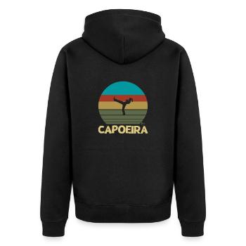 Capoeira Femme | Conception de Capoeira - Veste à capuche bio Premium Unisexe - noir - Dos - Nico (187cm)