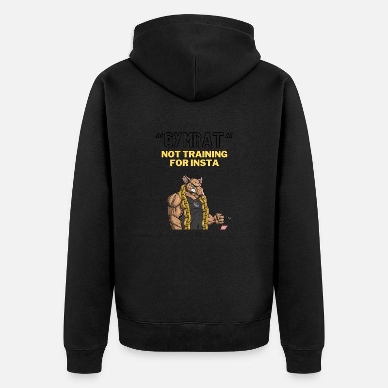 Gymrat - Veste à capuche bio Premium Unisexe - noir