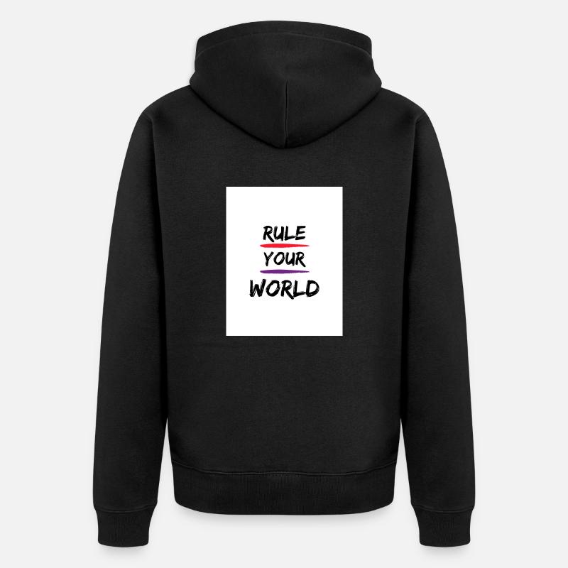 Gouvernez votre monde - Veste à capuche bio Premium Unisexe - noir