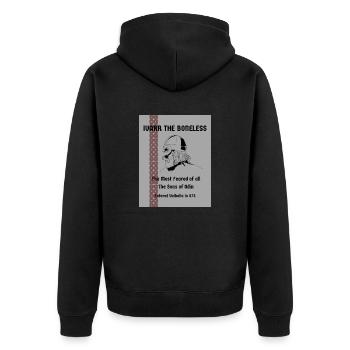 IVARRTHEBONELESS le Viking le plus redouté de son âge. - Veste à capuche bio Premium Unisexe - noir - Dos - Nico (187cm)