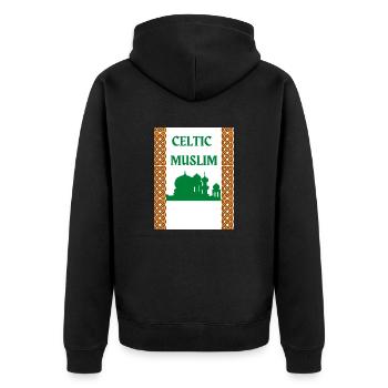 Musulman celtique - Veste à capuche bio Premium Unisexe - noir - Dos - Nico (187cm)