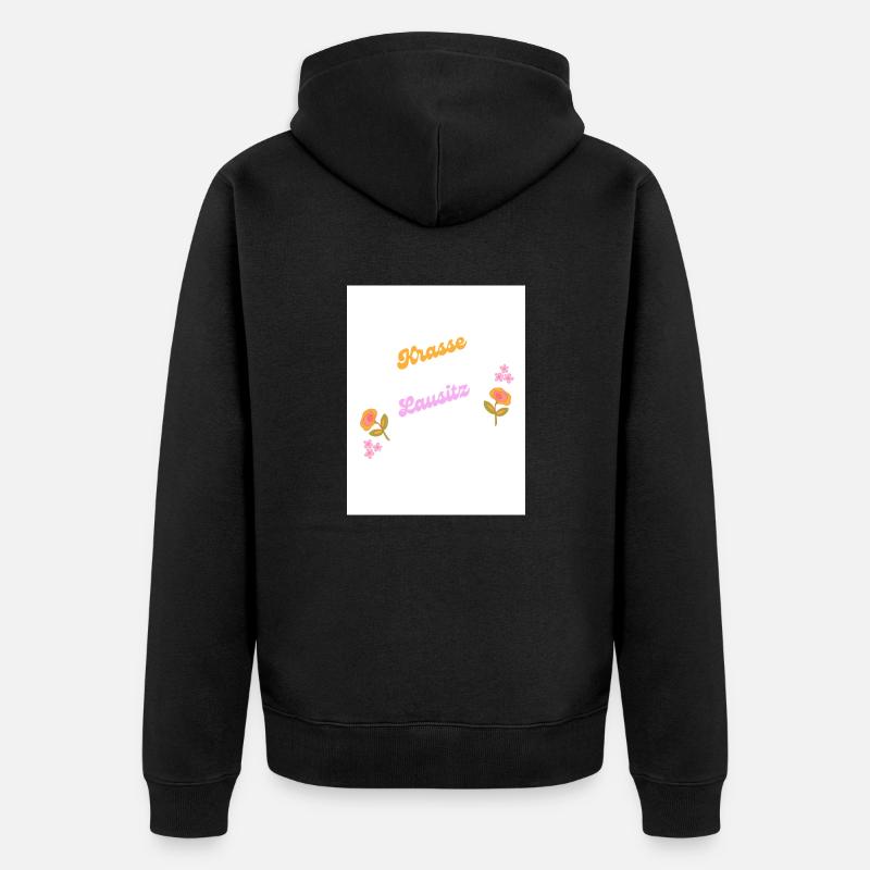 Lausitz - Unisex Premium Bio Zip Hoodie - Schwarz