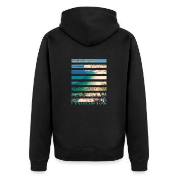 Croatie croate Hrvatska Croatie Paradis croate - Veste à capuche bio Premium Unisexe - noir - Dos - Nico (187cm)