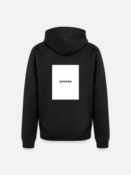 Geil Geil Geil - Unisex Premium Bio Zip Hoodie - Schwarz